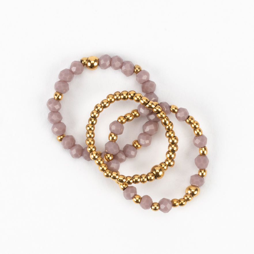 Finnegan elastic ring stacks