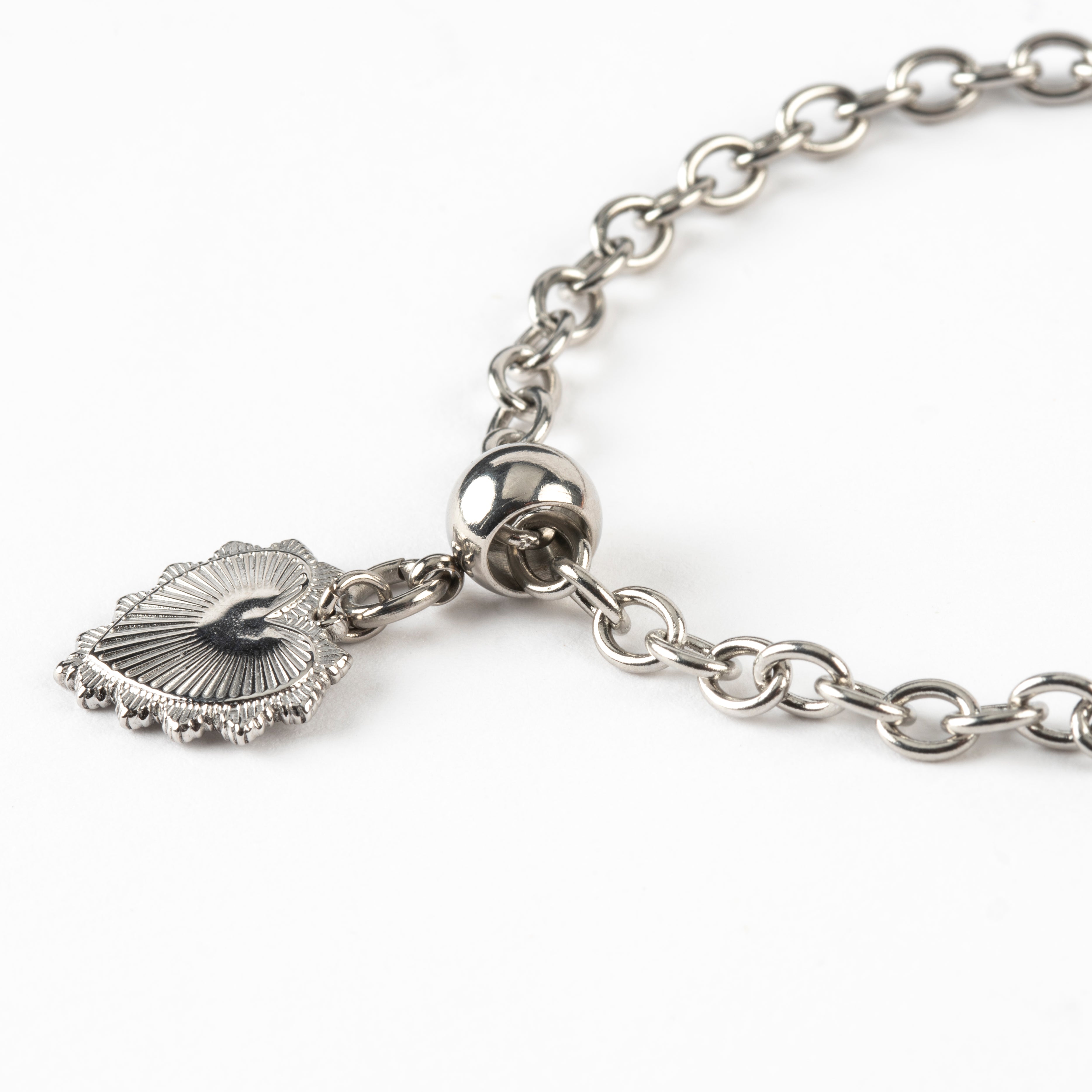 Kate Vintage Heart Charm Bracelet