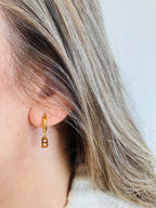 Personalised Initial Huggie Earring