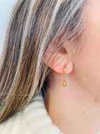 Personalised Initial Huggie Earring