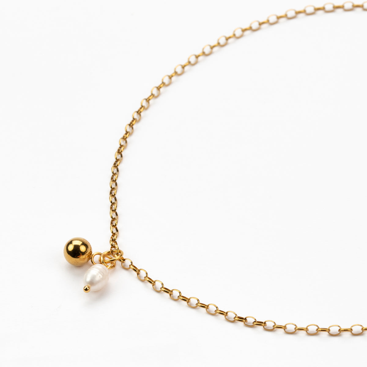 Bea Birthstone and Globe Necklace