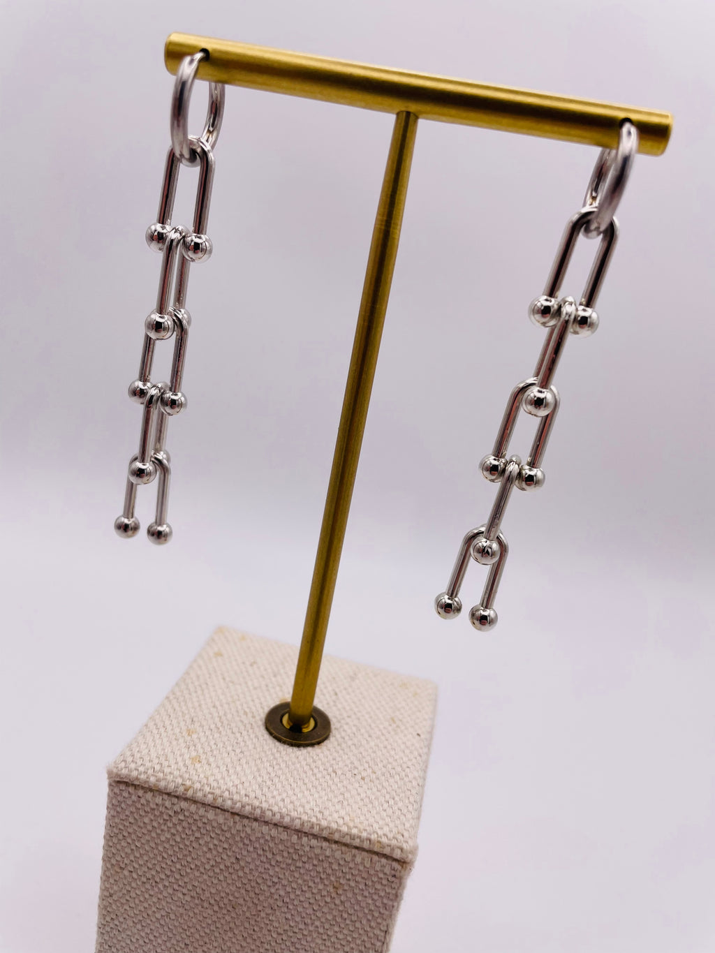 Kerri U Link Chain Drop Earrings