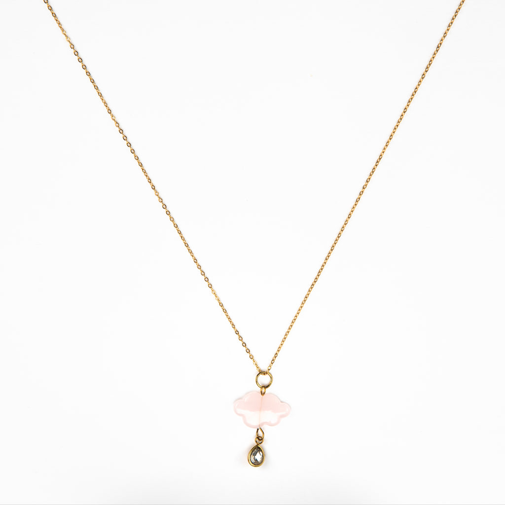 Ruby Cloud Pendant Necklace