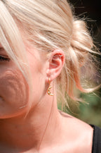 Tracey Crescent Moon Huggie Earrings