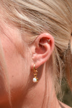 Richie Opal Huggie Earrings