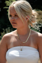 Bea Birthstone and Globe Necklace