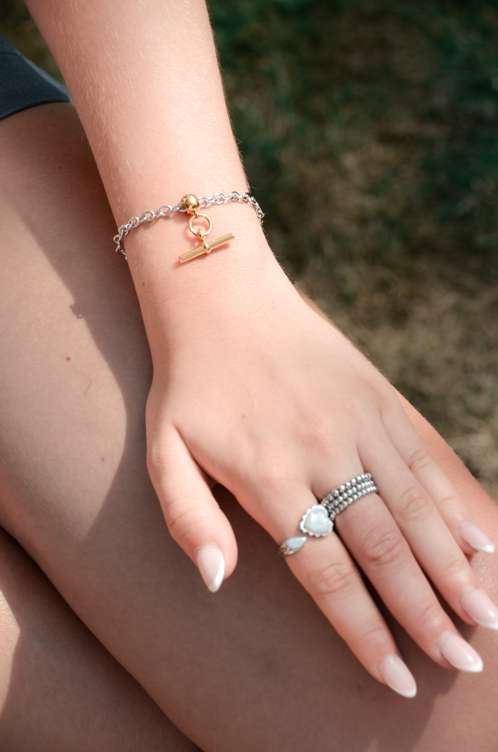 Becky T-Bar Charm Bracelet