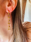 Kerri U Link Chain Drop Earrings