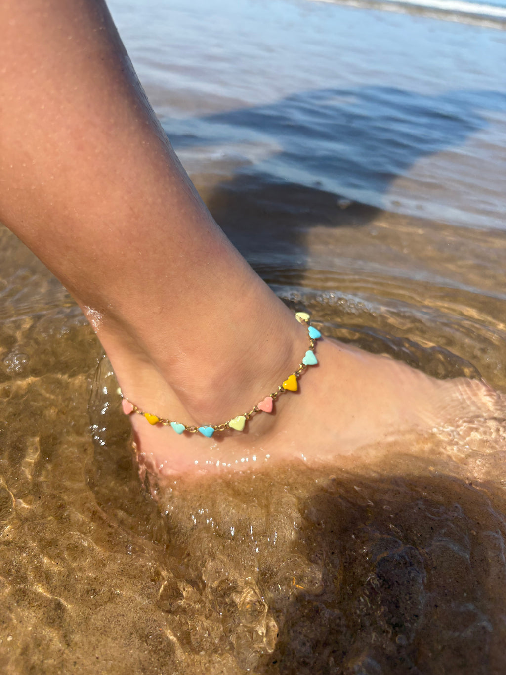 Francis Pastel Heart Anklet