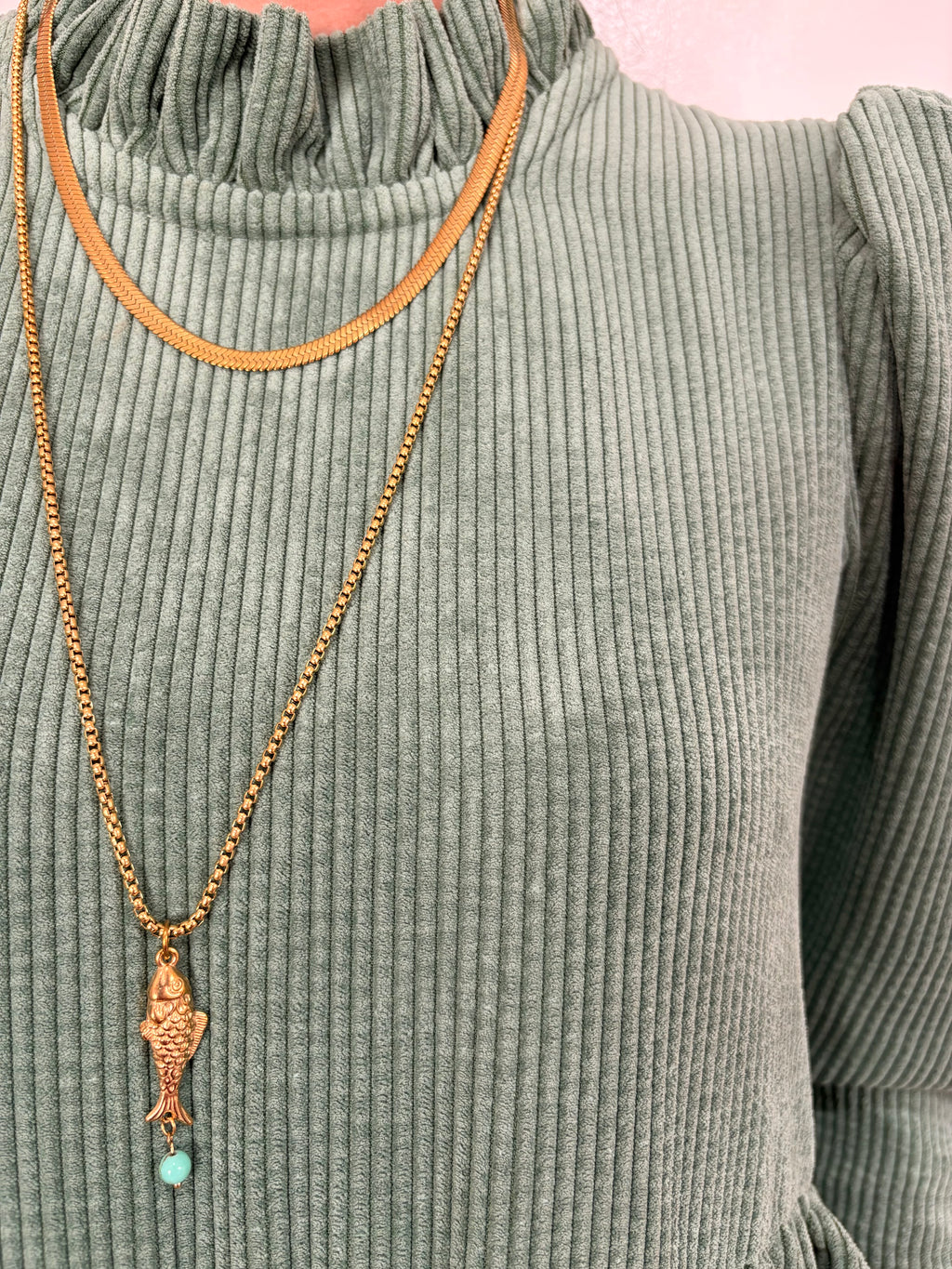 Jen Boss Fish Necklace