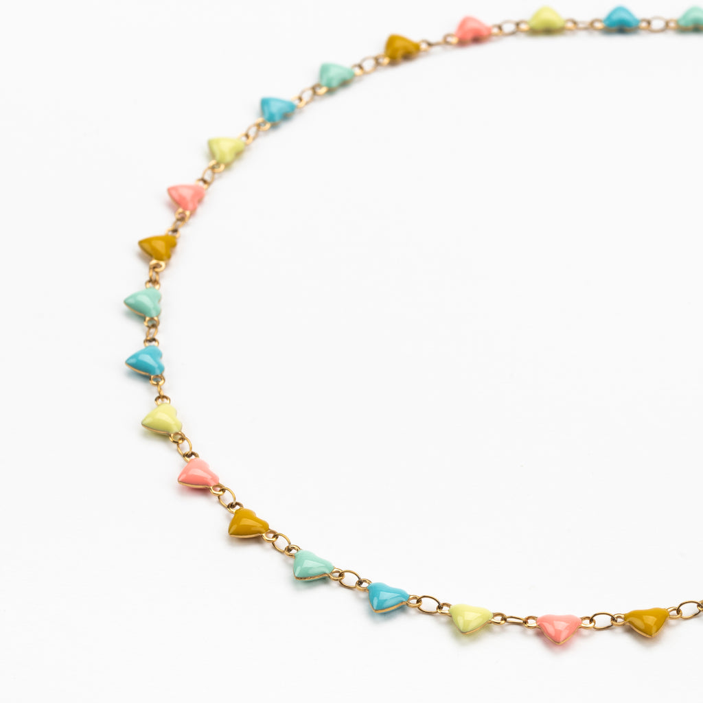 Francis Pastel Heart Necklace