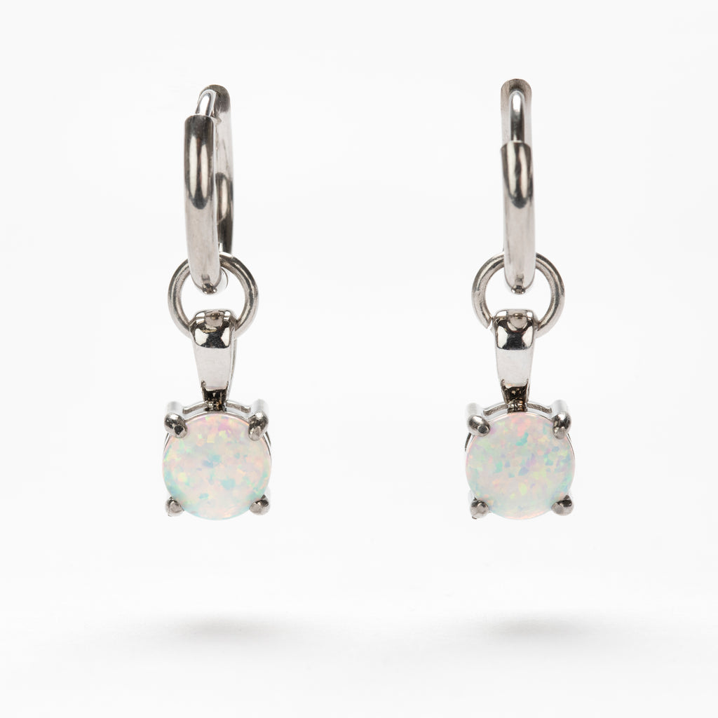 Richie Opal Huggie Earrings