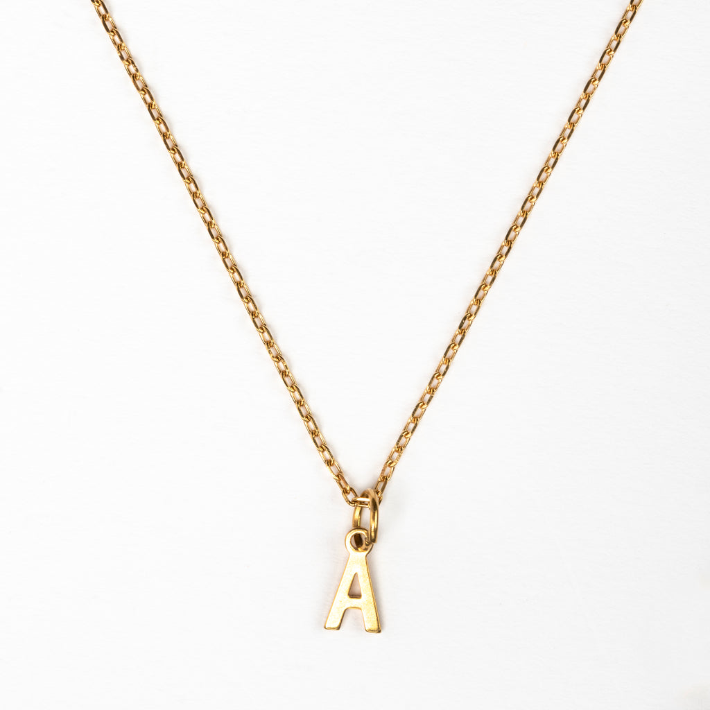 Mini Initial Pendant Necklace