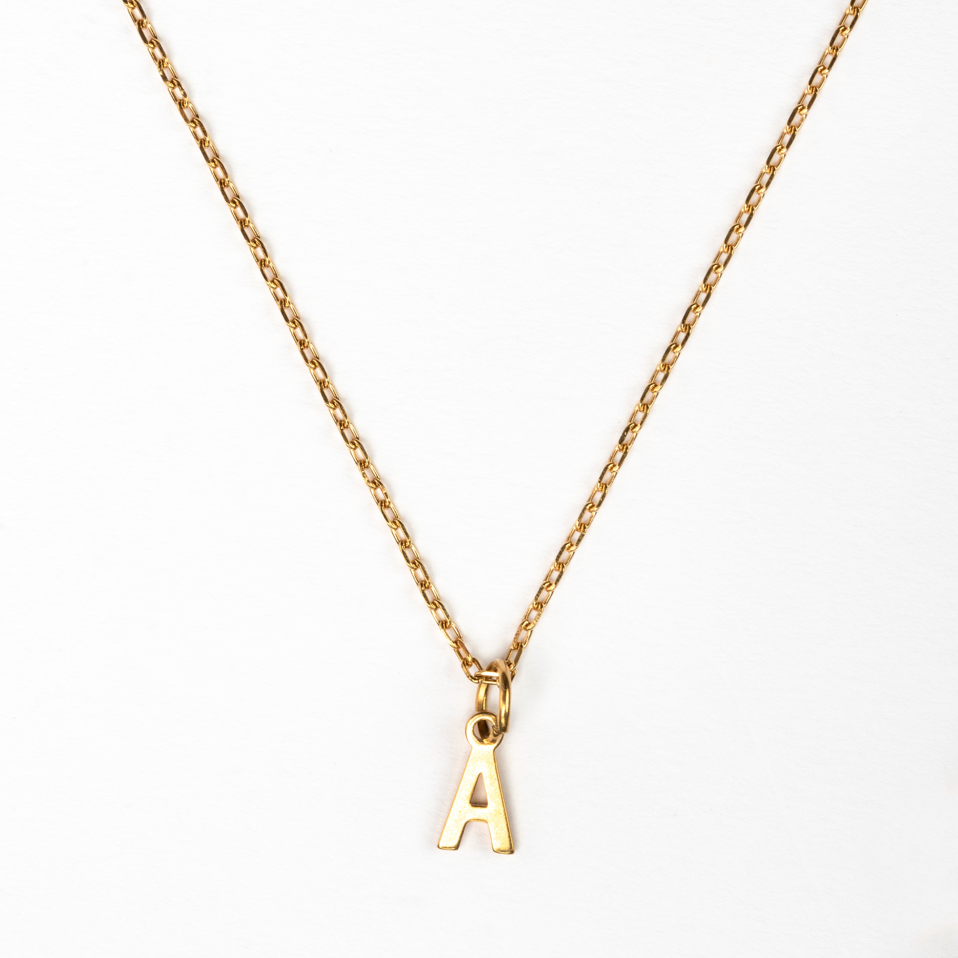 Mini Initial Pendant Necklace