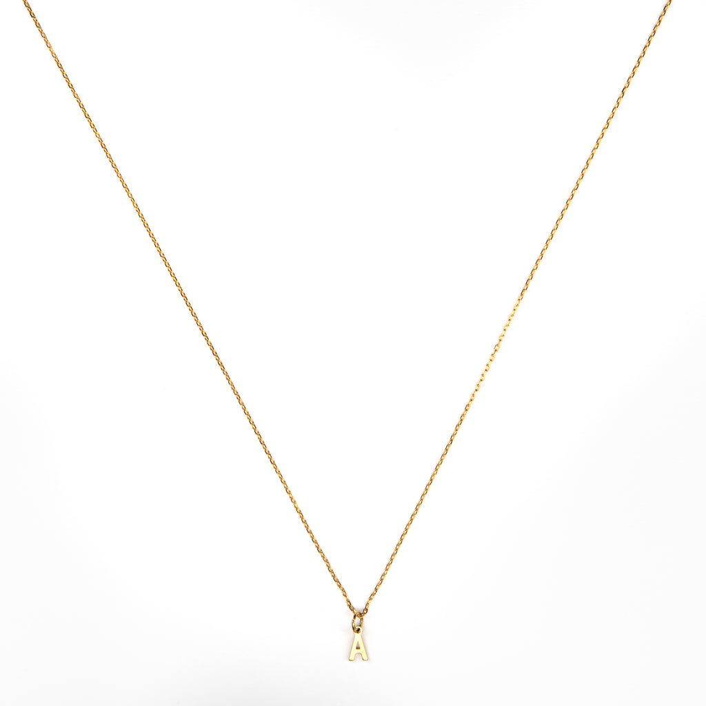 Mini Initial Pendant Necklace