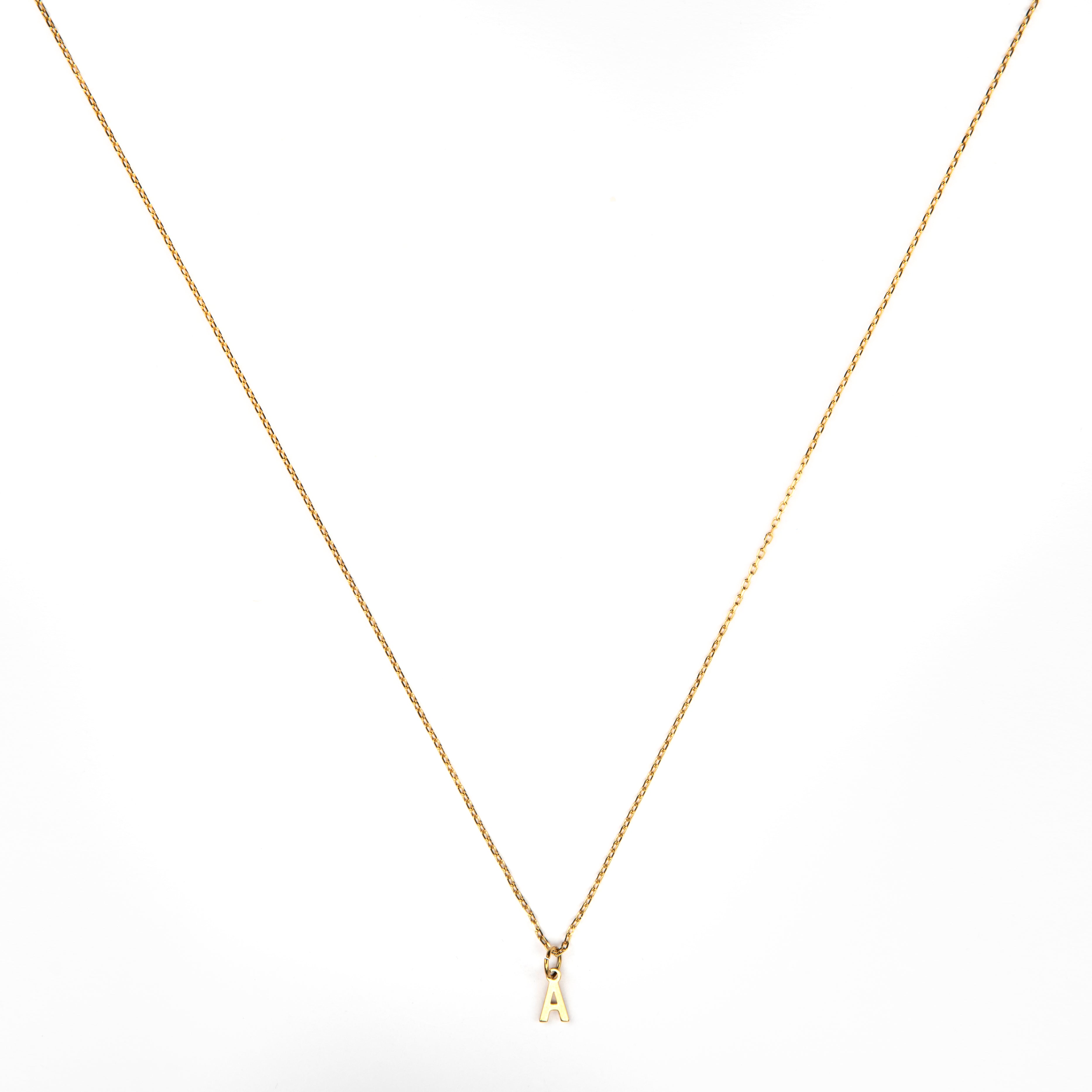 Mini Initial Pendant Necklace