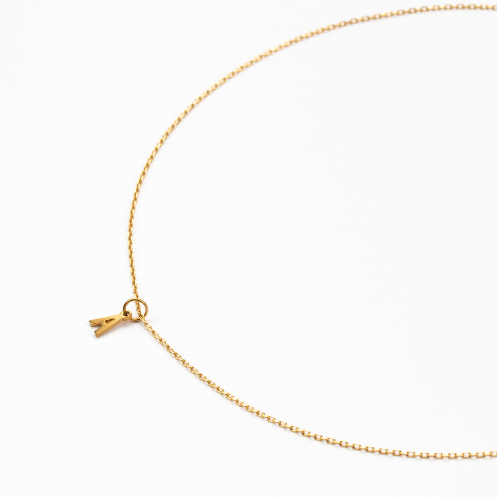 Mini Initial Pendant Necklace