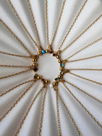 Bea Birthstone and Globe Necklace