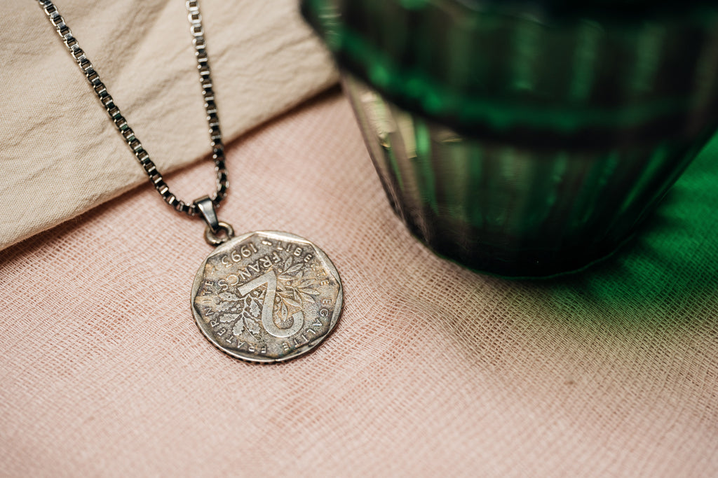 Pet Vintage Coin Pendant Necklace